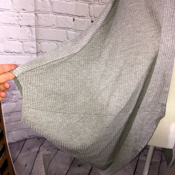 Anthropologie Paper Crane womens Open Front Cardigan sweater Grey Size Large - Picture 6 of 6